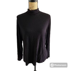 Dunnes Mock Neck Long Sleeve Base Layer Wmns SZ XL Winter Simple Everyday Casual